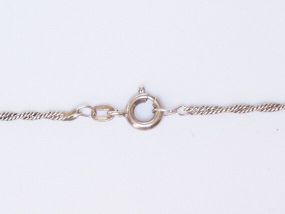 Bracelet large dainty links vintage hook closure sterling silver