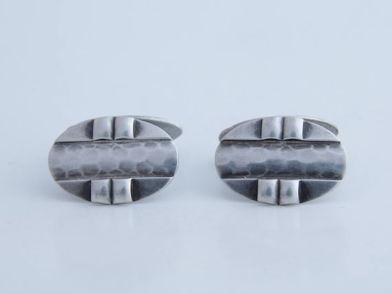 Men's Cuff links, Antique silver men's cuff links,