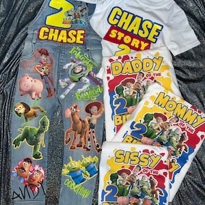 Toy OVERALLS Birthday Overalls Family tees sold separately