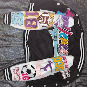 Full Sleeve Multi Color Custom Letterman Varsity Jackets For Kids and Adults