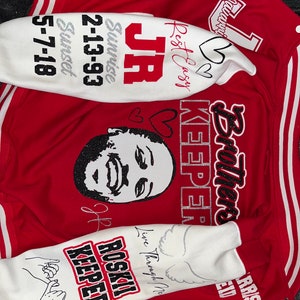 Custom Picture memorial jacket - rest in peace keepsake Full Sleeve Multi Color Custom Letterman Varsity Jackets For Kids and Adults