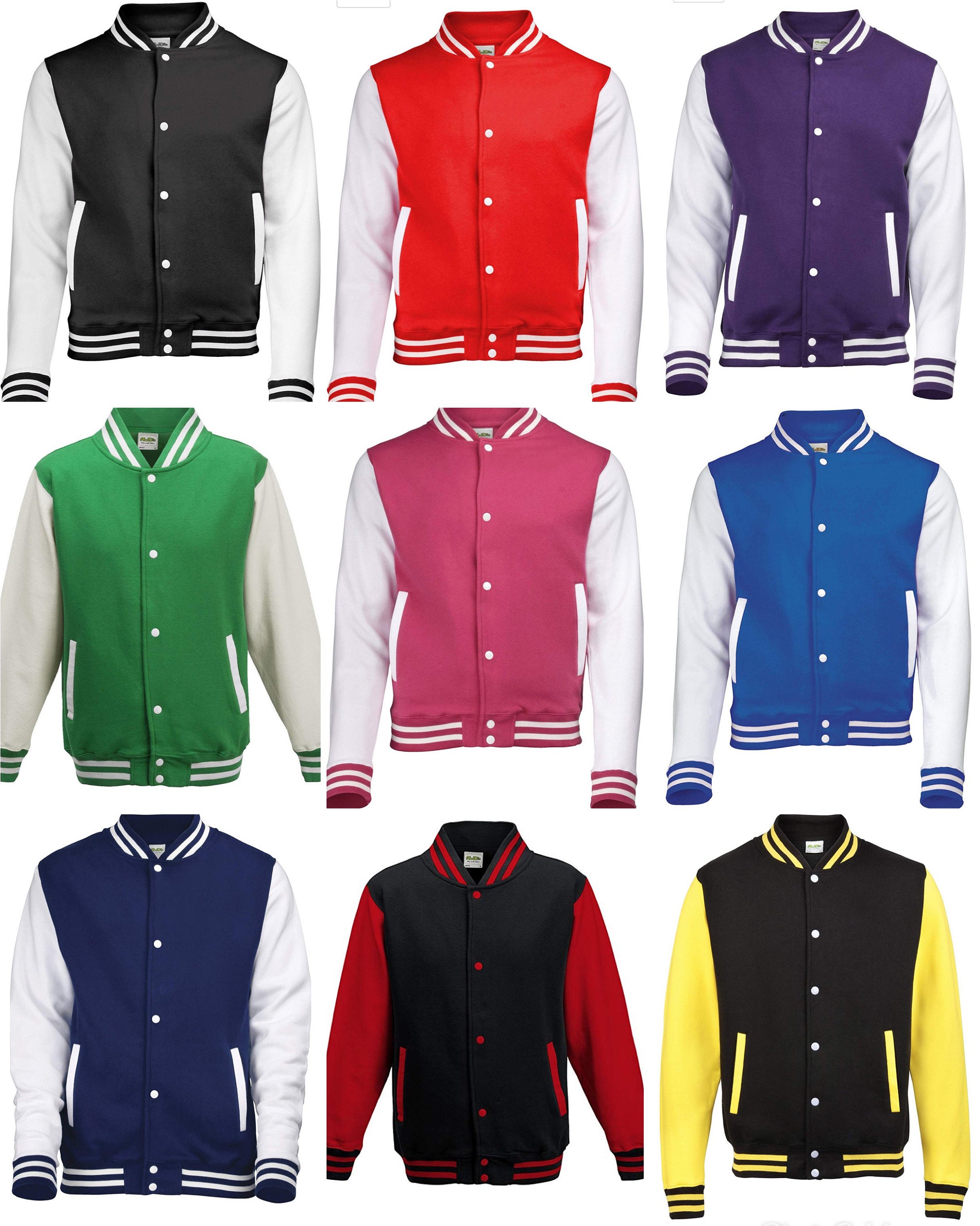 Full Sleeve Multi Color Custom Letterman Varsity Jackets for - Etsy