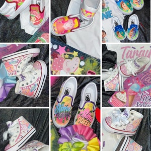 Add on Shoes! Custom slip on Vans or Converse