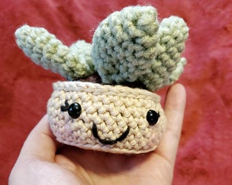 Crochet Succulent, Office Decoration, Plant Lover Gift,