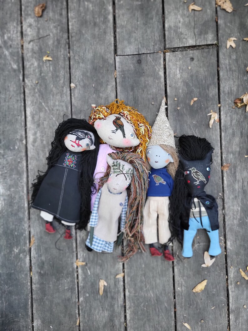 Pixie Elf Doll - Woodland Girl - Handmade Doll - Textile Toy ...