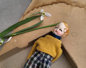 Mini doll - Little toy - Claydolls - Porcelainrace - Handmade doll - Art doll - Littleporcelaindoll.