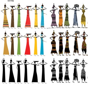 Ethnic Women with Jugs - Ceramic Decals- Enamel Decal  - Glass Decal- 99798