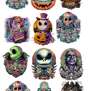 Halloween Horror ~ Ceramic Decal - Glass Decal ~LEAD FREE & Food Safe ~ Enamel Decal ~ Waterslide Decal ~ 3 sizes to choose from - 48515