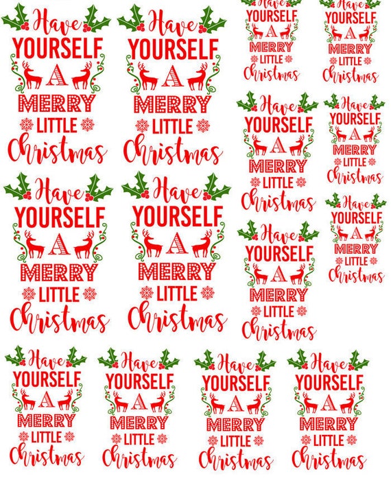Have Yourself A Merry Little Christmas Ceramic Decals Etsy Have Yourself A Merry Little Christmas Ceramic Decals Etsy