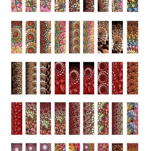 May include: A collection of rectangular stickers with stained glass designs. The stickers feature various patterns, including geometric shapes, spirals, and floral motifs. Colors include red, pink, yellow, green, and brown. The number "85131" is in the upper left corner.