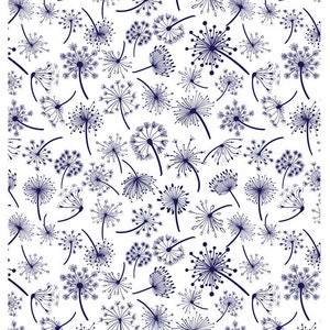 Dandelion Floral Dreams -  - Ceramic Decals- Enamel Decal  - Glass Decal- 57829