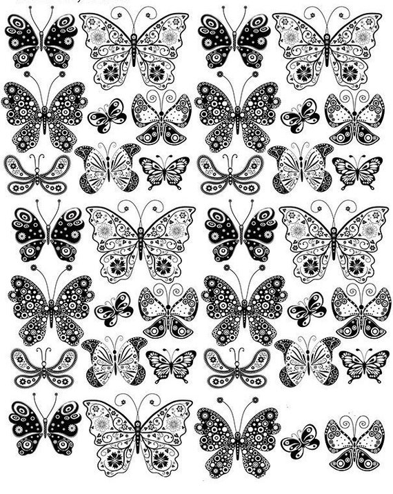 Small Butterfly - Glass Decal Medium Temp. - Lead Free Foodsafe