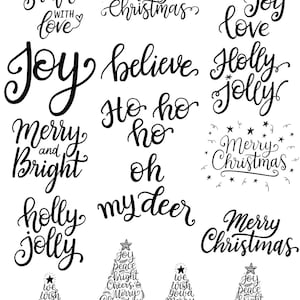 Christmas Graphics ~ Ceramic Decal - Glass Decal ~LEAD FREE & Food Safe ~ Enamel Decal ~ Waterslide Decal - 93887
