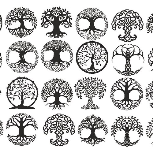 Lost of Tree of Life Symbols Ceramic Decals Enamel Decal - Etsy
