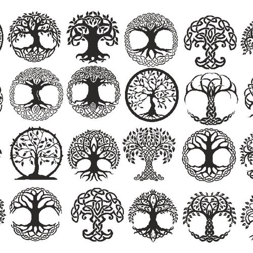 Lost of Tree of Life Symbols Ceramic Decals Enamel Decal - Etsy