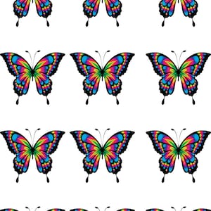 Painted Monarch Butterfly - Ceramic Decals- Enamel Decal - Fusible Decal - Glass Fusing Decal ~ Waterslide Decal - 81020