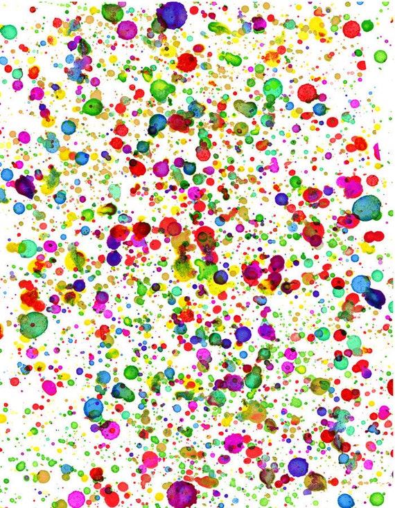 Splatter Decal - Liquid Splash Sticker - Select Color Size