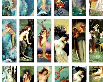 Mermaids Of Mythology - Ceramic Decals- Enamel Decal - Fusible Decal - Glass Fusing Decal ~ Waterslide Decal - 667897