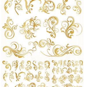 Vortici ~ 1228675 ~ Oro giallo 18K - Scegli decalcomania in ceramica o vetro - Fuoco basso - Vetro fusibile