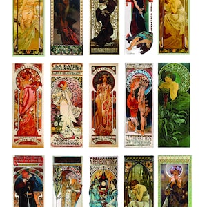 Alphonse Mucha - Art Deco  - Ceramic Decals- Enamel Decal  - Glass Decal- 96617