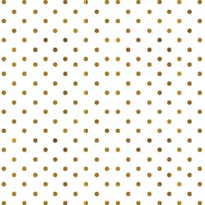 Golden Dots ~ Real Yellow Gold - Choose Ceramic or Glass Decal  - Low Fire - Fusible Glass ~ 334867 ~