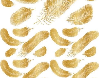 Plumas Plumosas ~ 17378371 Elija Oro Amarillo Real u Oro Blanco Platino - Elija Calcomanía de Cerámica o Vidrio - Fuego Bajo