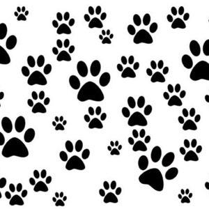 Dog And Puppy Paws - Ceramic Decals- Enamel Decal  - Glass Decal- 66531