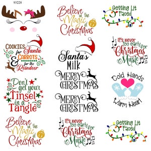 It&#39;s Christmas Time ~ Ceramic Decal - Glass Decal ~LEAD FREE & Food Safe ~ Enamel Decal ~ Waterslide Decal - 93228