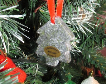Genuine Irish Connemara Marble Christmas Tree Ornament Holiday Decoration Handcrafted Ireland
