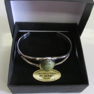 GENUINE Connemara Marmor Silber Platte Kupfer Armreif garantiert irisch