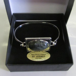 GENUINE Connemara Marmor Silber Platte Kupfer Armreif garantiert irisch