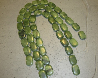 GENUINE CONNEMARA MARBLE Large Rectangle Shapes drilled thru x 16 Guaranteed Irish