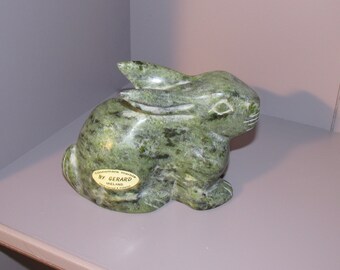 Genuine Connemara Marble Hand Carved Soap Dish Guaranteed Irish