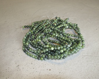 GENUINE CONNEMARA MARBLE 6mm Round beads drilled thru x 65 Guaranteed Irish