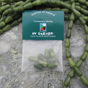 Paquete de cuerda de 1/4 de lágrimas pequeñas de mármol de Connemara GENUINE con garantía irlandesa