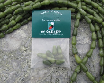 GENUINE Connemara Marble Small Teardrops 1/4 String Packet Guaranteed Irish
