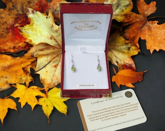GENUINE Connemara Marble/Sterling Silver Earwires Guaranteed Irish