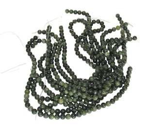 GENUINE CONNEMARA MARBLE 8mm Round beads drilled thru x 50 Guaranteed Irish