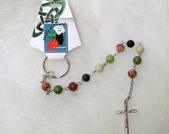 GENUINE Marble Of Ireland 4 Province Penal Rosary Beads Guaranteed Irish