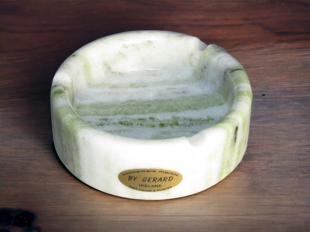 GENUINE Hand Carved Connemara Marble Ashtray Guaranteed Irish - Etsy