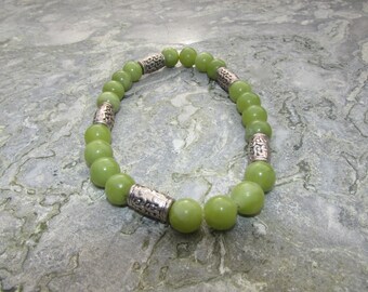 GENUINE Connemara Marble Celtic Stretch Bracelet Guaranteed Irish