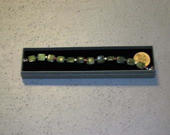 Authentic Connemara Marble 4 Province Irish Marble Celtic Beaded Bracelet Handmade Ireland Jewelry Gift Boxed