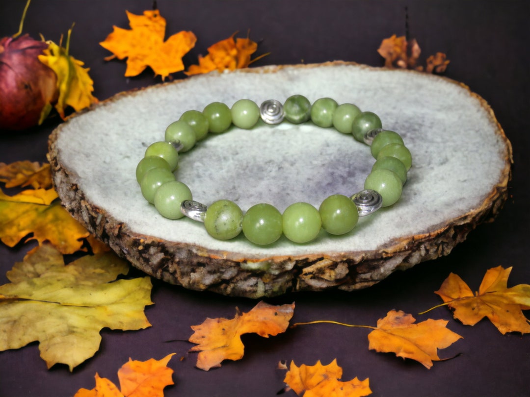 GENUINE Connemara Marble Celtic Stretch Bracelet Guaranteed Irish - Etsy