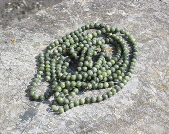 MARMO CONNEMARA ORIGINALE Perline rotonde da 8 mm forate x 50 Garantito irlandese
