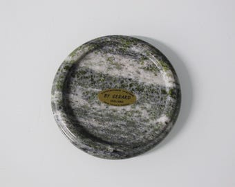 GENUINE Hand Carved Connemara Marble Coaster Guaranteed Irish