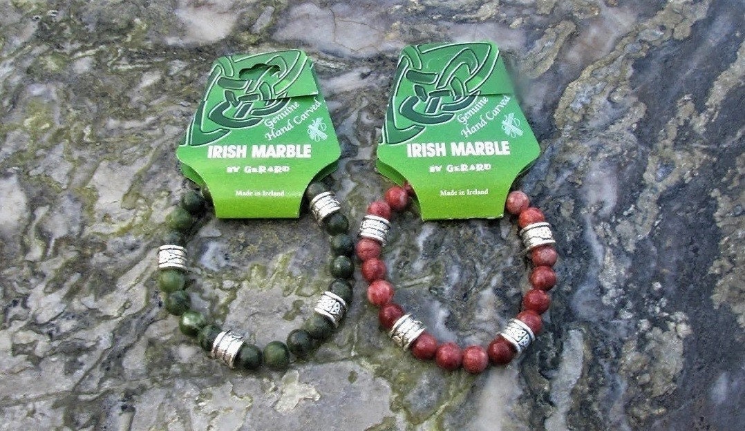Men Bracelet - 2pc Men’s Marble Bracelet Set
