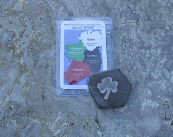 GENUINE KILKENNY MARBLE Hand Carved Lucky Stone x 2 Guaranteed Irish