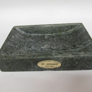Genuine Connemara Marble Hand Carved Soap Dish Guaranteed Irish