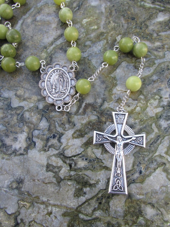 Rosary Beads Christmas Rosary Connemara Marble