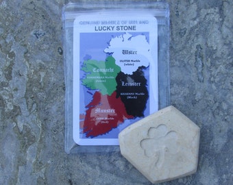 GENUINE ULSTER MARBLE Hand Carved Lucky Stone x 2 Guaranteed Irish